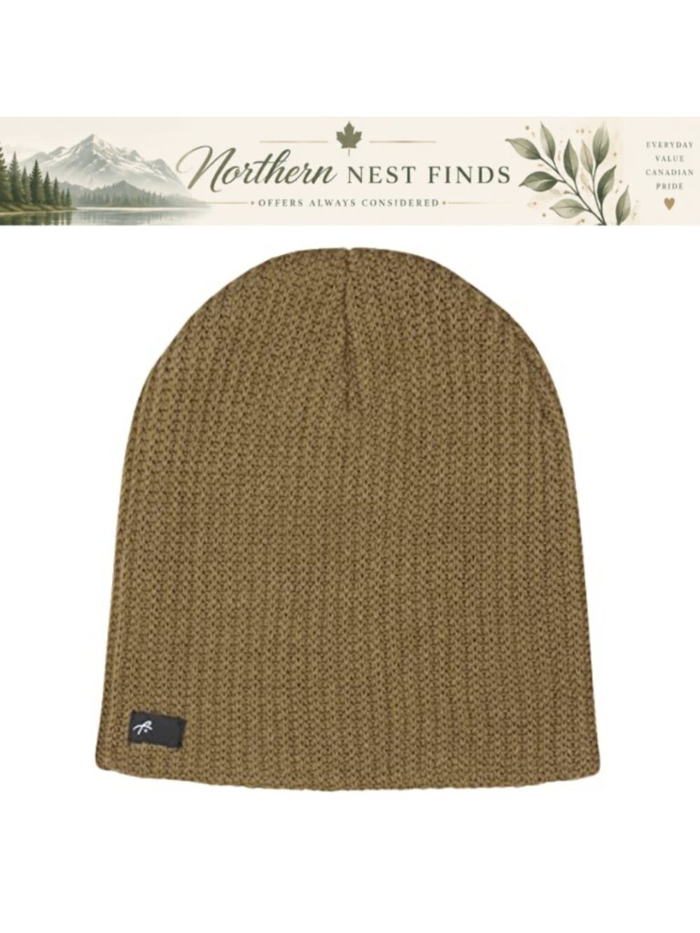 Unisex Rib-Knit Acrylic Beanie Skull Cap Winter Knit Hat